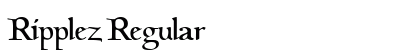 Ripplez Regular Font Ripplez Regular Font Preview