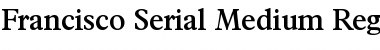 Francisco-Serial-Medium Regular Font