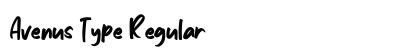 Avenus Type Regular Font Preview