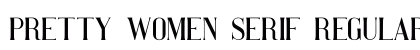 Pretty Women serif Regular preview Pretty Women serif Regular preview