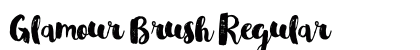 Glamour Brush Regular Font Preview