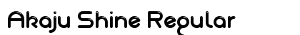 Akaju Shine Regular Font Preview