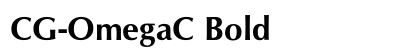 CG-OmegaC Bold Font Preview