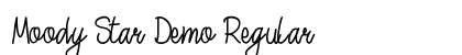 Moody Star Demo Regular Font Preview