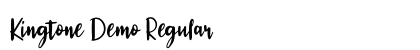 Kingtone Demo Regular Font Preview