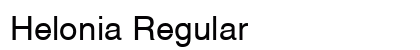 Helonia Regular Font Preview