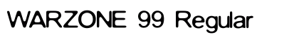WARZONE 99 Regular Font Preview WARZONE 99 Regular Font Preview