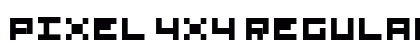 Pixel 4x4 Regular Font Preview