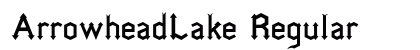 ArrowheadLake Regular Font Preview