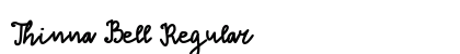 Thinna Bell Regular Font Preview