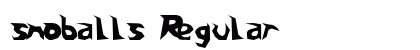 snoballs Regular Font Preview
