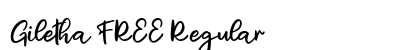 Giletha FREE Regular Font Preview