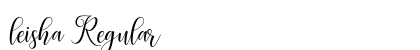 leisha Regular Font Preview