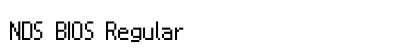 NDS BIOS Regular Font Preview