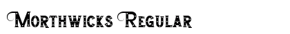 Morthwicks Regular Font Preview