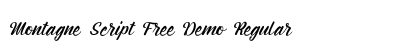Montagne Script Free Demo Regular preview