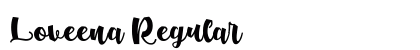 Loveena Regular Font Preview