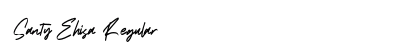 Santy Ehisa Regular Font Preview