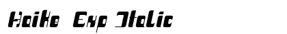 Haike Exp Italic preview