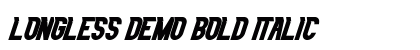 Longless Demo Bold Italic preview Longless Demo Bold Italic preview
