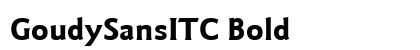 GoudySansITC Bold font free download