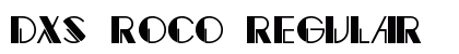 DXS Roco Regular Font Preview