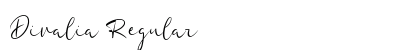 Divalia Regular Font Preview