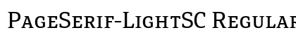PageSerif-LightSC Regular Font Preview PageSerif-LightSC Regular Font Preview