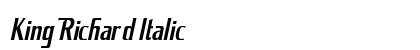 King Richard Italic Preview