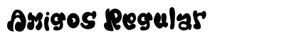 Amigos Regular Font Preview