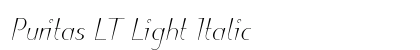 Puritas LT Light Italic preview