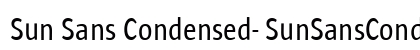 Sun Sans Condensed- SunSansCondensed Regular preview