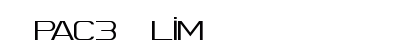Spac3 Slim Font Preview