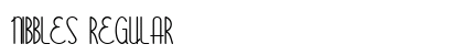 Nibbles Regular Font Preview