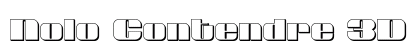 Nolo Contendre 3D Regular Font Preview