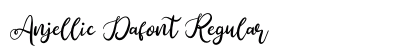 Anjellic Dafont Regular Font Preview