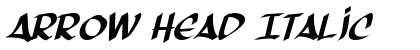 Arrow Head Italic preview