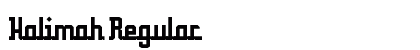 Halimah Regular Font Preview