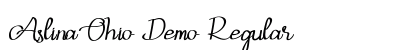 Aslina Ohio Demo Regular Font Preview