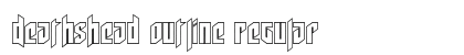 Deathshead Outline Regular Font Preview