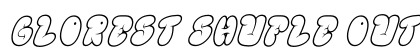GLOREST SHUFLE OUTLINE Italic preview GLOREST SHUFLE OUTLINE Italic preview