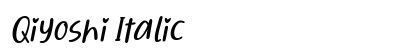 Qiyoshi Italic preview