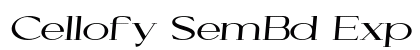 Cellofy SemBd Exp Ita Italic preview Cellofy SemBd Exp Ita Italic preview