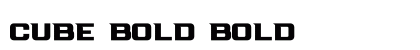 Cube Bold Bold Font Preview