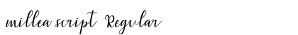 millea script Regular preview