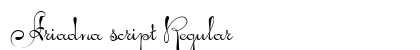 Ariadna script Regular font free download
