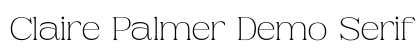 Claire Palmer Demo Serif Regular Font Preview