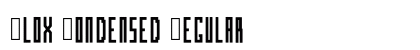 Blox Condensed Regular Font Blox Condensed Regular Font Preview