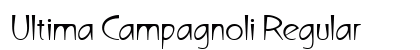 Ultima Campagnoli Regular Font Preview