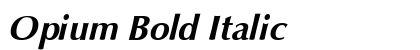 Opium Bold Italic preview Opium Bold Italic preview
